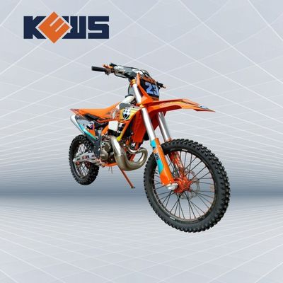 KEWS MT250cc Marco Naranja Refrigeración por Agua 2 Tiempos Motocicleta Todoterreno con Llantas EXCEL
