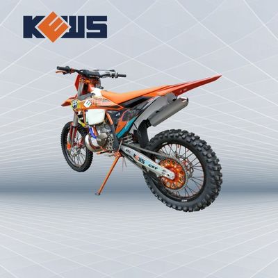 KEWS MT250cc Marco Naranja Refrigeración por Agua 2 Tiempos Motocicleta Todoterreno con Llantas EXCEL