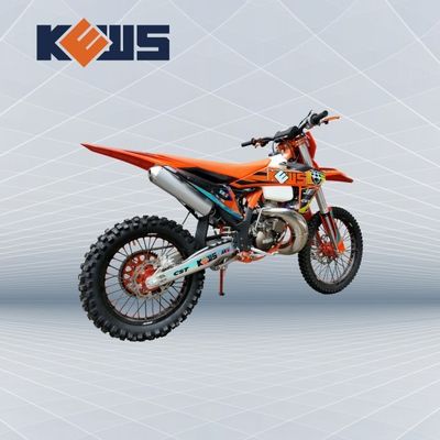 KEWS MT250cc Marco Naranja Refrigeración por Agua 2 Tiempos Motocicleta Todoterreno con Llantas EXCEL